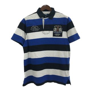 ポロラルフローレン(POLO RALPH LAUREN)のPolo by Ralph Lauren ポロ ラルフローレン ボーダー ラガーシャツ ポロシャツ マルチカラー (メンズ L) 中古 古着 Q6031(ポロシャツ)