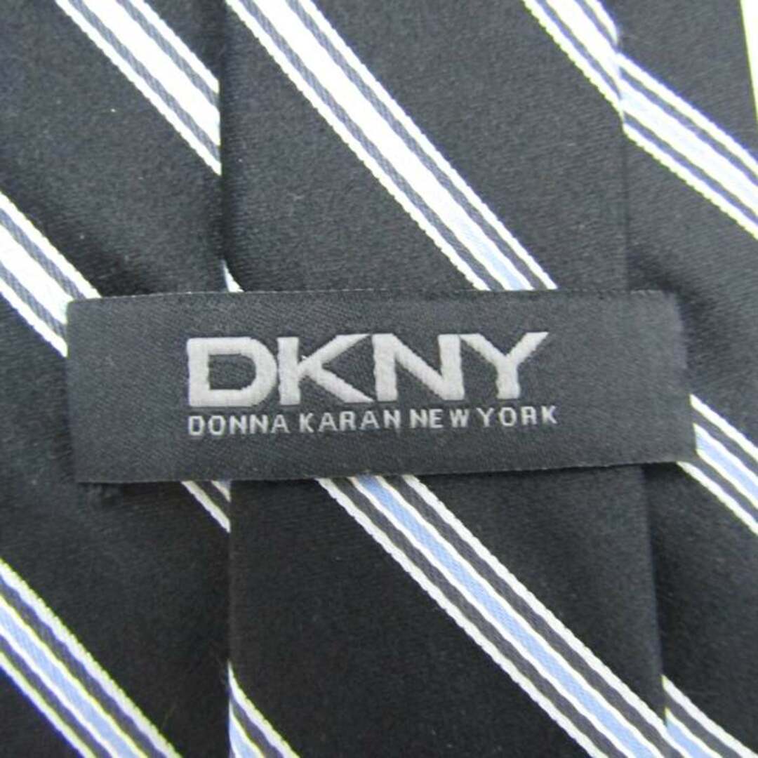 Donna Karan(ダナキャラン)のダナキャラン ブランド ネクタイ ストライプ柄 シルク PO  メンズ ブラック Donna Karan メンズのファッション小物(ネクタイ)の商品写真