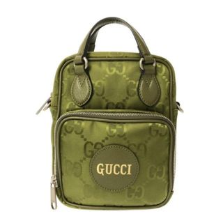 グッチ(Gucci)のGUCCI(グッチ) ハンドバッグ美品  グッチ オフ ザ グリッド 625850 ライトグリーン ナイロンジャガード×レザー(ハンドバッグ)