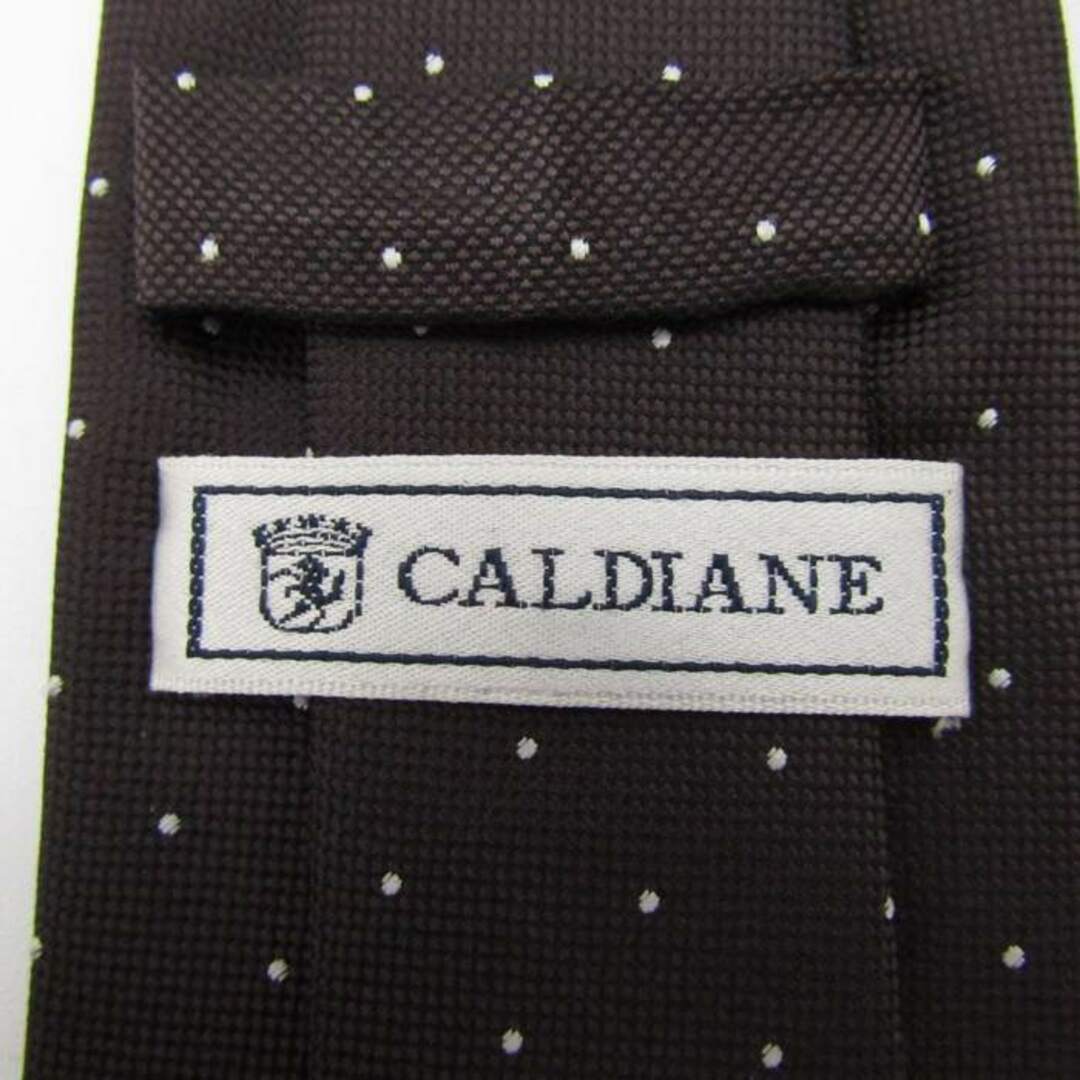 カルディアーネ ブランド ネクタイ ドット PO  メンズ ブラウン CALDIANE メンズのファッション小物(ネクタイ)の商品写真