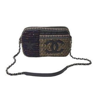 シャネル(CHANEL)のCHANEL シャネル パリダラス ラメツイードショルダーバッグ 20番台 マルチカラー シルバー金具 美品 中古 63491(ショルダーバッグ)