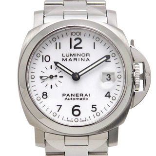 オフィチーネパネライ(OFFICINE PANERAI)のパネライ ルミノール マリーナ PAM00051 メンズ オートマ 白文字盤(腕時計(アナログ))