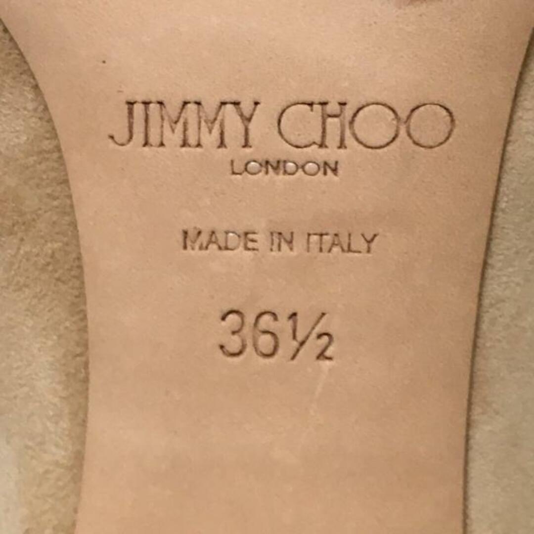 JIMMY CHOO(ジミーチュウ)のJIMMY CHOO(ジミーチュウ) パンプス 36 1/2 レディース - ベージュ スタッズ スエード レディースの靴/シューズ(ハイヒール/パンプス)の商品写真
