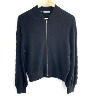 セオリーリュクス(Theory luxe)のtheory luxe(セオリーリュクス) 長袖セーター サイズ38 M レディース - 黒 ジップアップ(ニット/セーター)