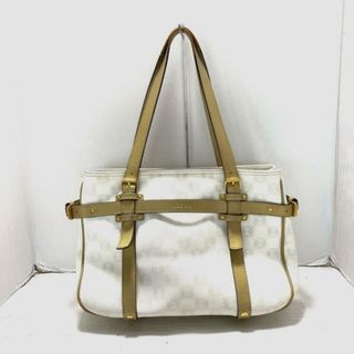 ロエベ(LOEWE)のLOEWE(ロエベ) トートバッグ アナグラム柄 アイボリー×ライトグレー×ゴールド PVC(塩化ビニール)×レザー(トートバッグ)