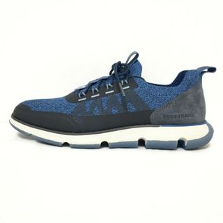 Cole Haan - COLE HAAN(コールハーン) スニーカー 9M メンズ - ブルーグレー×ダークネイビー ZEROGRAND 化学繊維