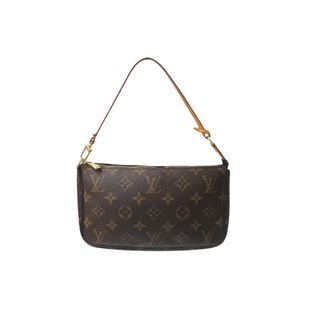 ルイヴィトン(LOUIS VUITTON)のLOUIS VUITTON ルイヴィトン ポシェット・アクセソワール アクセサリーポーチ M51980 モノグラム ブラウン 美品 中古 63527(ポーチ)