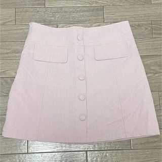 グレイル(GRL)の【新品】ミニスカート　ピンク　Mサイズ(ミニスカート)