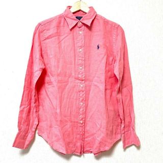 ポロラルフローレン(POLO RALPH LAUREN)のPOLObyRalphLauren(ポロラルフローレン) 長袖シャツブラウス サイズXS レディース - ピンク(シャツ/ブラウス(長袖/七分))