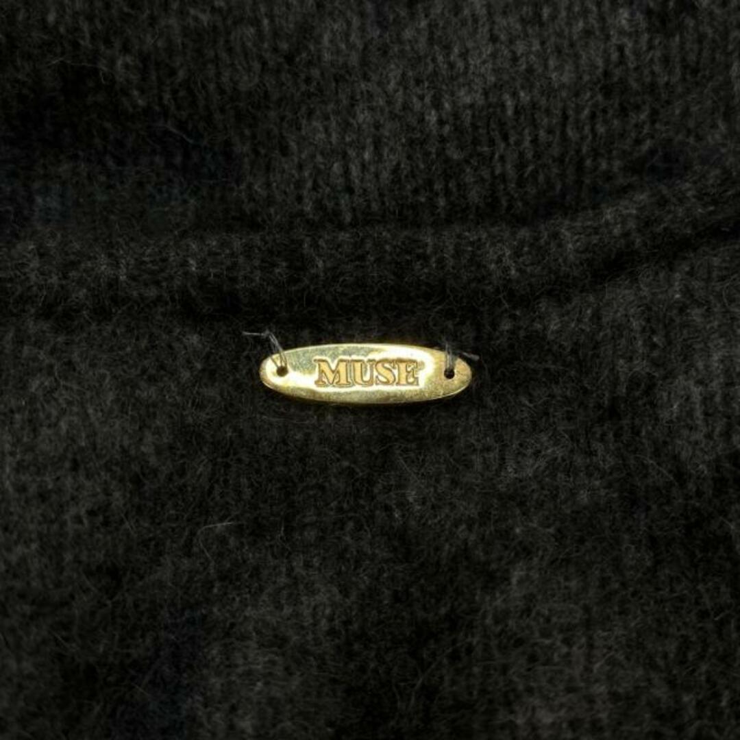 MUSE de DEUXIEME CLASSE(ミューズデドゥーズィエムクラス) 七分袖セーター レディース - ダークグレー クルーネック レディースのトップス(ニット/セーター)の商品写真