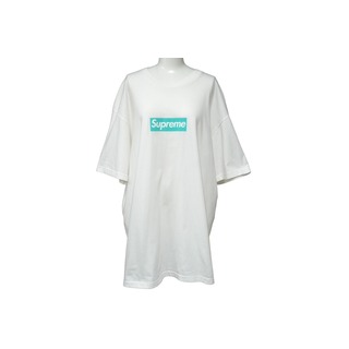 シュプリーム(Supreme)の新品同様 Supreme シュプリーム Tiffany&Co.Box Logo Tee 21AW SUP-FW21-269 XLサイズ ボックスロゴ Tシャツ コットン ホワイト 中古 62362(Tシャツ/カットソー(半袖/袖なし))