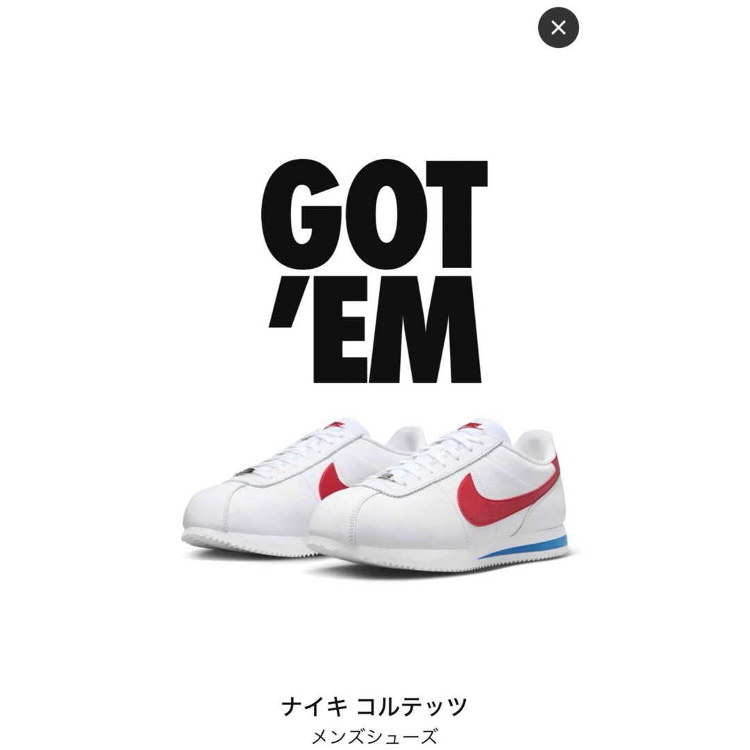 NIKE(ナイキ)のNike CortezQS PRM Varsity Red/White&Blue メンズの靴/シューズ(スニーカー)の商品写真