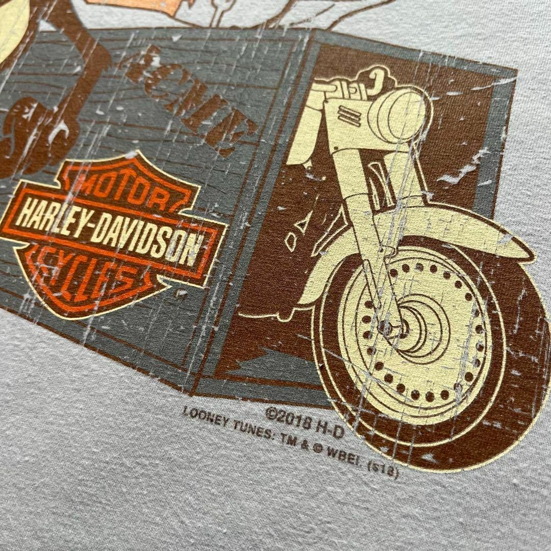 Harley Davidson(ハーレーダビッドソン)のハーレーダビッドソン　コヨーテ　Tシャツ ルーニーテューンズ　古着　XLサイズ メンズのトップス(Tシャツ/カットソー(半袖/袖なし))の商品写真