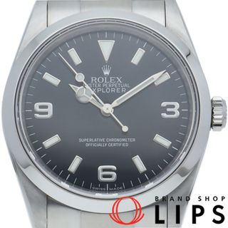 ロレックス(ROLEX)のロレックス エクスプローラー1 ルーレット Explorer 1 114270(M) 箱 保証書 修理書 SS メンズ時計 ブラック 仕上げ済 2007年 美品 【中古】(その他)