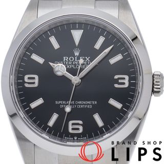 ロレックス(ROLEX)のロレックス エクスプローラー 36 Explorer 36 124270(ﾗﾝﾀﾞﾑ) 箱 保証書 SS メンズ時計 ブラック 仕上げ済 美品 【中古】(その他)