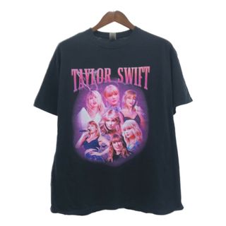 TAYLOR SWIFT テイラースウィフト 半袖Ｔシャツ ブラック (メンズ XL) 中古 古着 Q6036(Tシャツ/カットソー(半袖/袖なし))