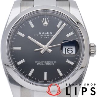 ロレックス(ROLEX)のロレックス オイスター パーぺチュアル デイト 34 Oyster Perpetual Date 34 115200(ﾗﾝﾀﾞﾑ) 箱 保証書 SS メンズ時計 ブラック 仕上げ済 美品 【中古】(その他)