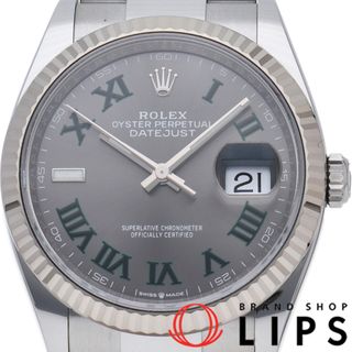 ロレックス(ROLEX)のロレックス デイトジャスト 36 メンズ時計 オイスター スレートローマン ウィンブルドン Datejust 36 126234(ﾗﾝﾀﾞﾑ) 箱 保証書
 K18WG/SS メンズ時計 グレースレート 仕上げ済 美品 【中古】(その他)