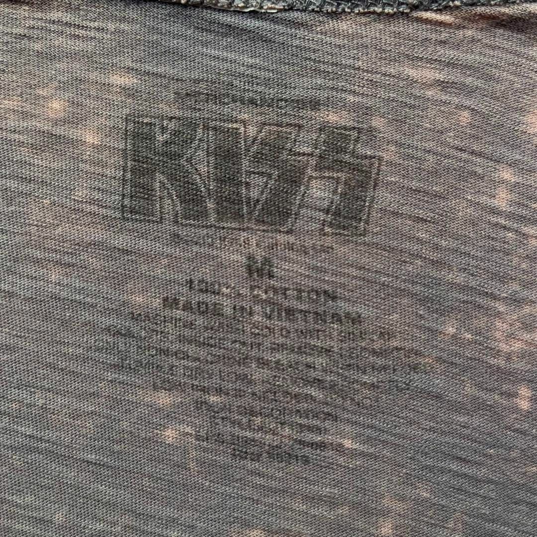 KISS キッス　プリントTシャツ バンドT ブリーチカラー　カットオフ　M レディースのトップス(Tシャツ(長袖/七分))の商品写真