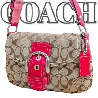 美品 COACHコーチ ソーホー シグネチャー 11860 ワンショルダーバッグ(ショルダーバッグ)