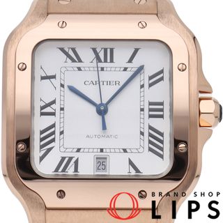 カルティエ(Cartier)のカルティエ サントス ドゥ カルティエ ウォッチ LM Santos De Cartier WGSA0018 箱 保証書 バンド K18PG メンズ時計 シルバー 美品 【新品】(その他)