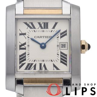 カルティエ(Cartier)のカルティエ タンク フランセーズ ウォッチ MM コンビ Tank Francaise MM W51012Q4 K18YG/SS ユニセックス時計 ホワイト 仕上げ済 美品 【中古】(腕時計)