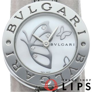 ブルガリ(BVLGARI)のブルガリ ビーゼロワン ウォッチ(M)  4Pダイヤ シェル 蝶 B.ZERO1 Watch M
 BZ22S/BZ22BDSS SS レディース時計 ホワイトシェル 仕上げ済 美品 【中古】(腕時計)