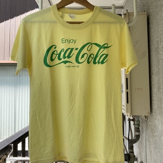 コカコーラ　ヴィンテージ　Tシャツ　レモンイエロー(Tシャツ/カットソー(半袖/袖なし))
