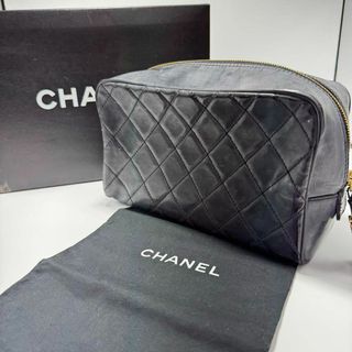 シャネル(CHANEL)の【箱付き】CHANEL マトラッセポーチ　バッグ　ラムスキン　ココマーク　保管袋(ポーチ)