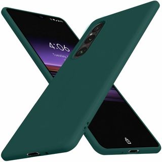 【サイズ:Xperia1V_色:グリーン】Xperia 1 V ケース 耐 シリ(その他)