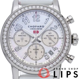 ショパール(Chopard)のショパール ミッレミリア クラシック クロノグラフ 39mm ダイヤベゼル シェル Millemiglia Chronograph 178588-3001 箱 保証書 SS/ラバー メンズ時計 ホワイトシェル 美品 【未使用】(その他)