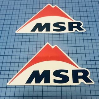 エムエスアール(MSR)のキャンプステッカー 防水ステッカー  登山 キャンプ用品　2枚セット(ステッカー)