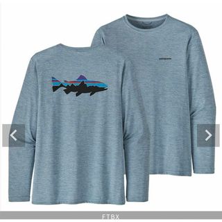 パタゴニア(patagonia)のpatagonia キャプリーン・クール・デイリー・フィッシュ・グラフィック(Tシャツ/カットソー(七分/長袖))