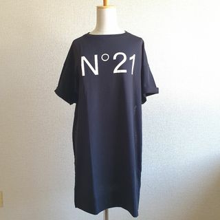 ヌメロヴェントゥーノ(N°21)の【新品・未使用】N°21 KIDS ロゴロング Tシャツ black　16Y(Tシャツ/カットソー)