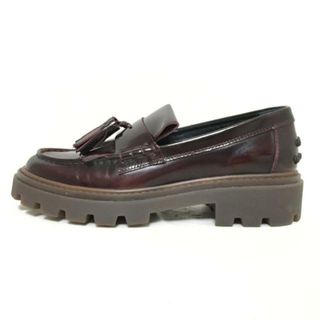 トッズ(TOD'S)のTOD'S(トッズ) ローファー 36 1/2 レディース - ダークブラウン レザー(ローファー/革靴)