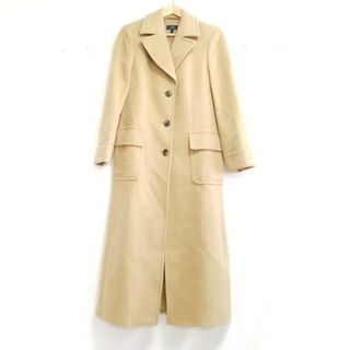 BrooksBrothers(ブルックスブラザーズ) コート サイズOP レディース - ベージュ 長袖/キャメル/ロング丈/肩パッド/346/冬