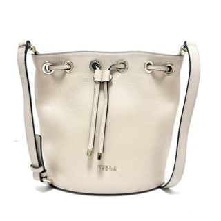 フルラ(Furla)のFURLA(フルラ) ショルダーバッグ エヴァ ピンクベージュ 巾着型/ストラップ着脱可 レザー(ショルダーバッグ)