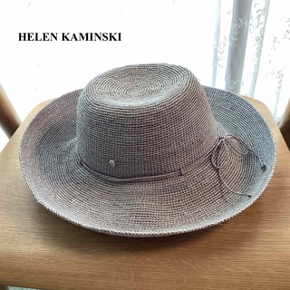 HELEN KAMINSKI - ■ヘレンカミンスキー■HELEN KAMINSKI■ラフィアハット■帽子■グレー