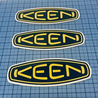 キーン(KEEN)の3枚セット　キャンプステッカー 防水ステッカー  登山 キャンプ用品(ステッカー)