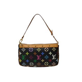 ルイヴィトン(LOUIS VUITTON)のLOUIS VUITTON ルイヴィトン ポシェットアクセソワール アクセサリーポーチM92648 ノワール ブラック マルチカラー 美品 中古 63473(ポーチ)