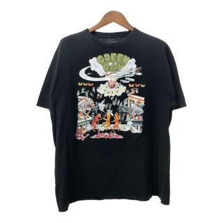 GREEN DAY グリーン・デイ DOOKIE ドゥーキー 半袖Ｔシャツ バンドT ブラック (メンズ XL) 中古 古着 Q6041(Tシャツ/カットソー(半袖/袖なし))