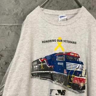 VETERANS 列車 個性的 USA輸入 オーバー Tシャツ(Tシャツ/カットソー(半袖/袖なし))