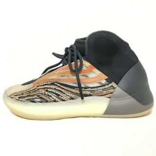 YEEZY(イージー) スニーカー 27.5 メンズ - 黒×ベージュ×マルチ adidasコラボ 化学繊維×スエード(スニーカー)