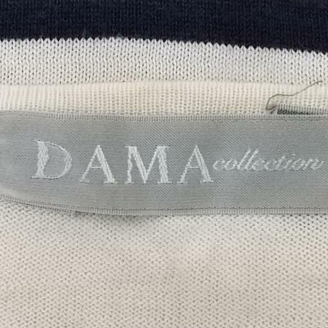 DAMAcollection(ダーマコレクション) 長袖セーター サイズL レディース - アイボリー×ダークネイビー×ブルー ボーダー レディースのトップス(ニット/セーター)の商品写真