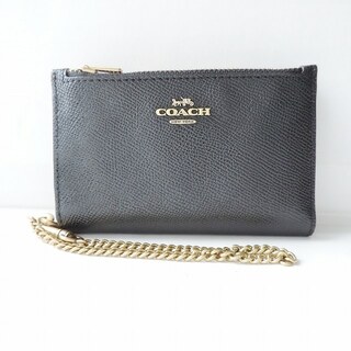 コーチ(COACH)のCOACH(コーチ) コインケース美品  - C2644 黒 レザー(コインケース)