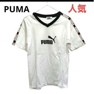 PUMA - 人気　PUMA　ビックロゴ　プーマ　レディース　Tシャツ　トップス　半袖　160