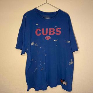 ナイキ(NIKE)の【US古着】90s ナイキ　古着　アメリカンTシャツ　ブルーTシャツ　CUBS(Tシャツ/カットソー(半袖/袖なし))