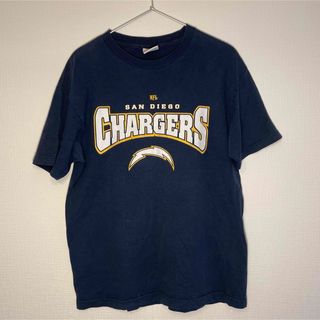 【US古着】マジェスティック NFL チャージャーズ プリント 半袖 Tシャツ(Tシャツ/カットソー(半袖/袖なし))