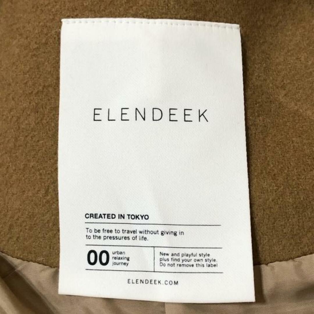 ELENDEEK(エレンディーク) コート サイズ00 XS レディース - ブラウン 長袖/秋/冬 レディースのジャケット/アウター(その他)の商品写真