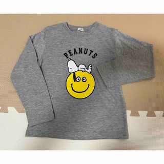 PEANUTS - 【PEANUTS ピーナッツ】スヌーピー　長袖Tシャツ　キッズ　グレー　120